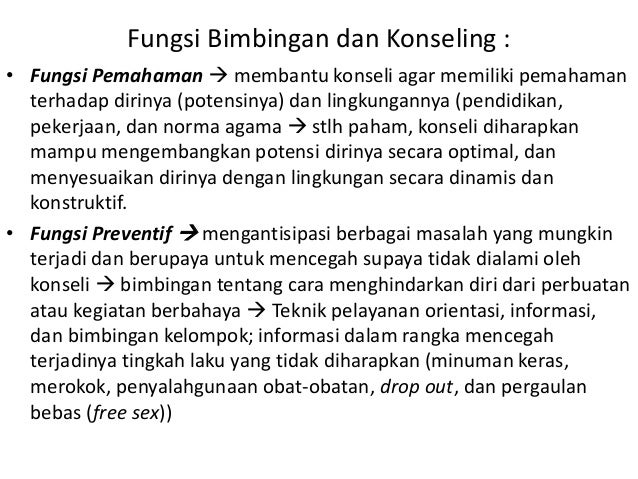 Bimbingan Dan Konseling Di Sekolah