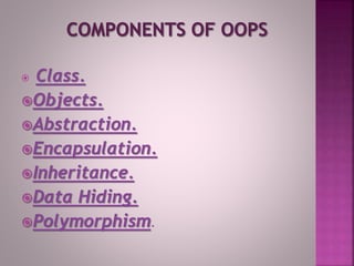 concept of oops | PPT
