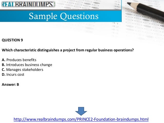 PRINCE2Foundation Zertifizierungsfragen