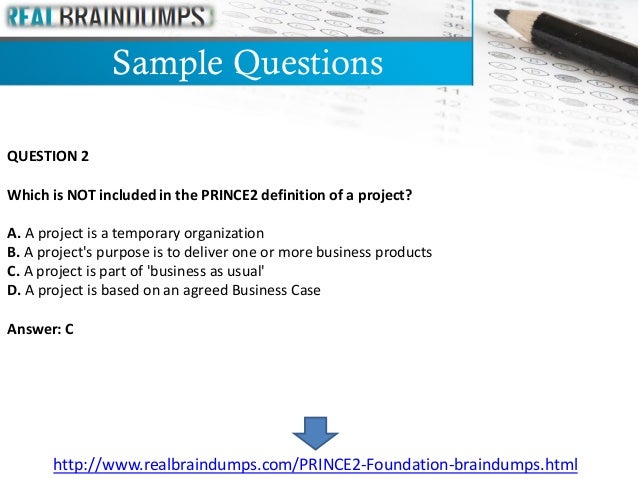 PRINCE2Foundation Fragenkatalog