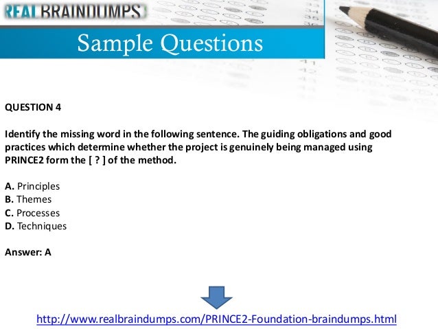 PRINCE2Foundation Zertifikatsdemo