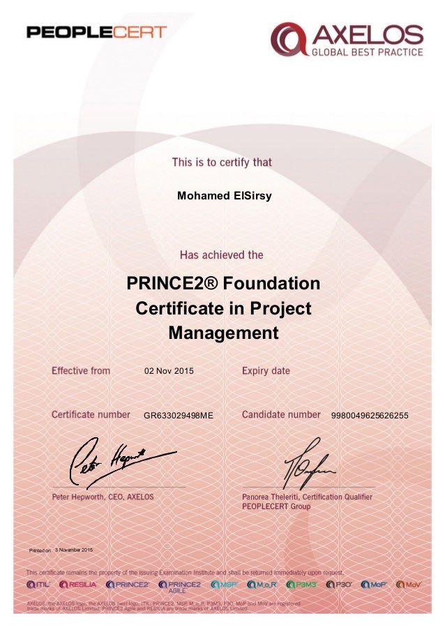 PRINCE2-Foundation Prüfungsaufgaben