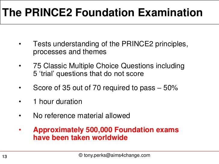PRINCE2Foundation Online Test