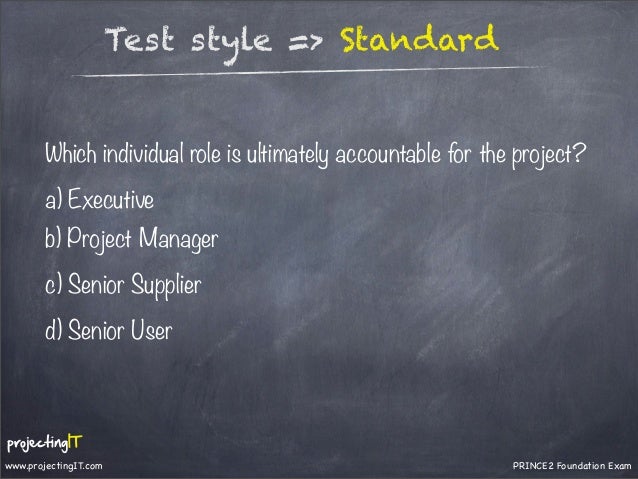 PRINCE2-Foundation Prüfungsunterlagen