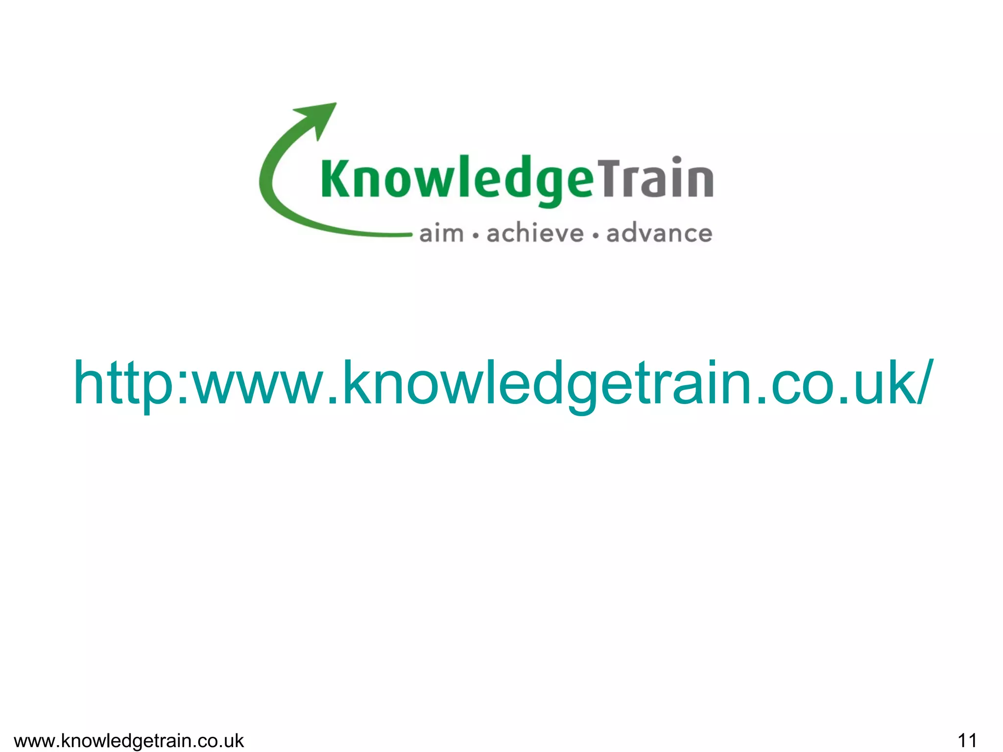 www.knowledgetrain.co.uk 11
Click here for more PRINCE2
Resources, ebooks and guides!
 