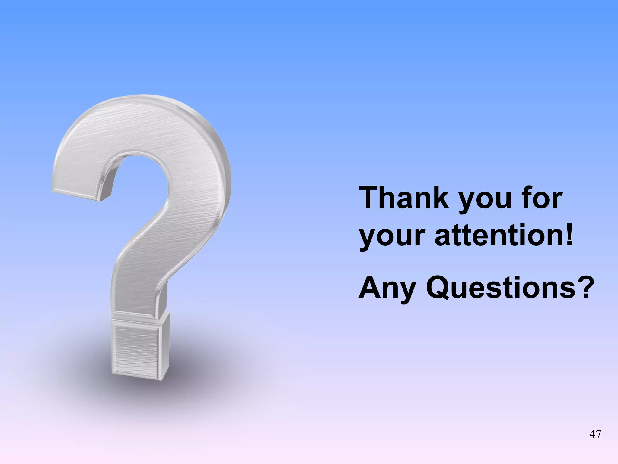 Thank you for  your attention! Any Questions? 