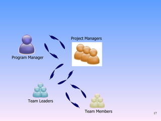 Program Manager Project Managers Team Members Team Leaders 