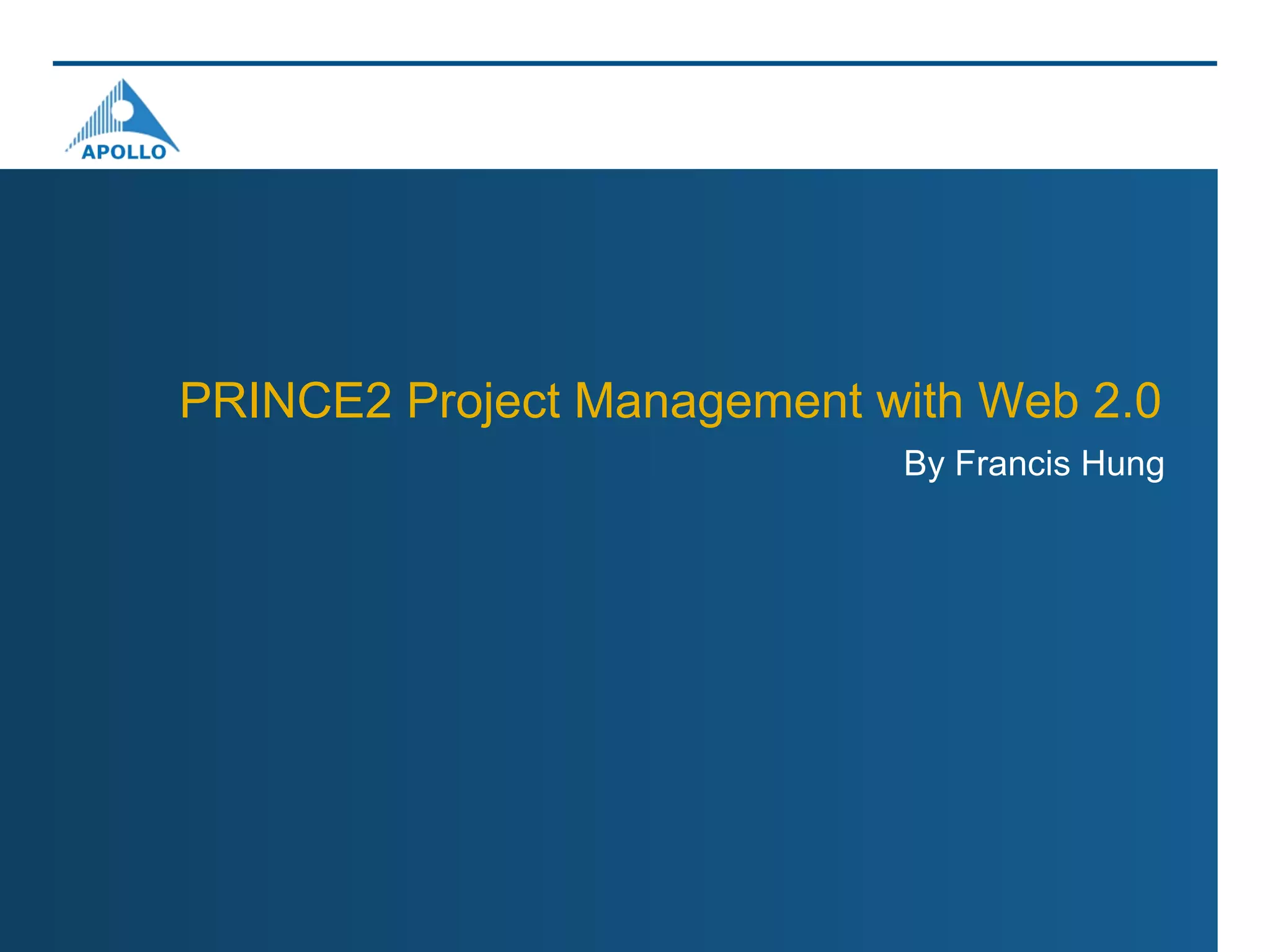 Prince2 Project Management With Web 2.0