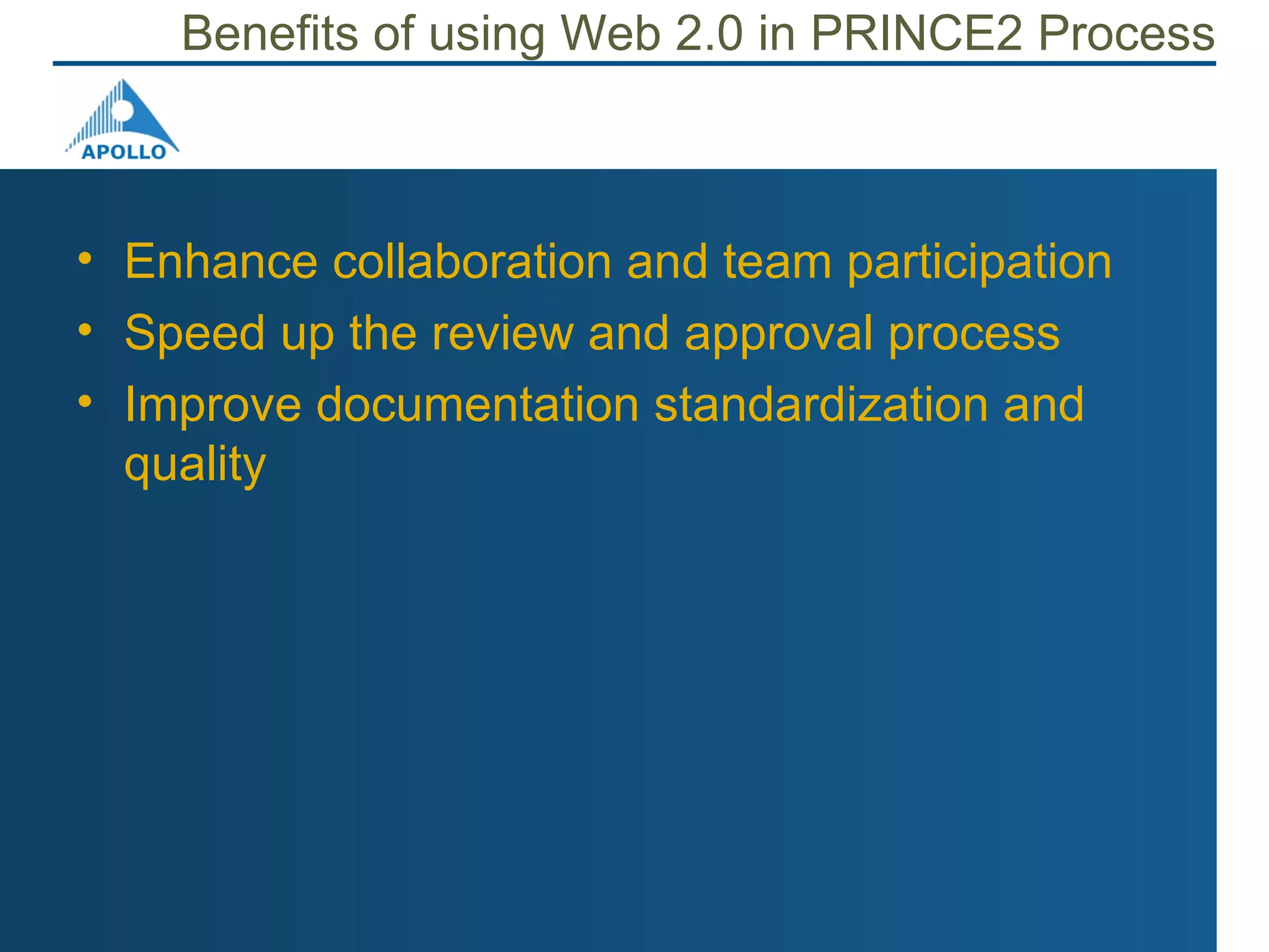 Prince2 Project Management With Web 2.0