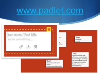 www.padlet.com 
 