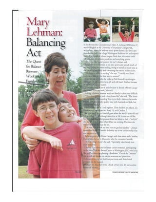 Prince george's suite magazine   legislator profile mary lehman