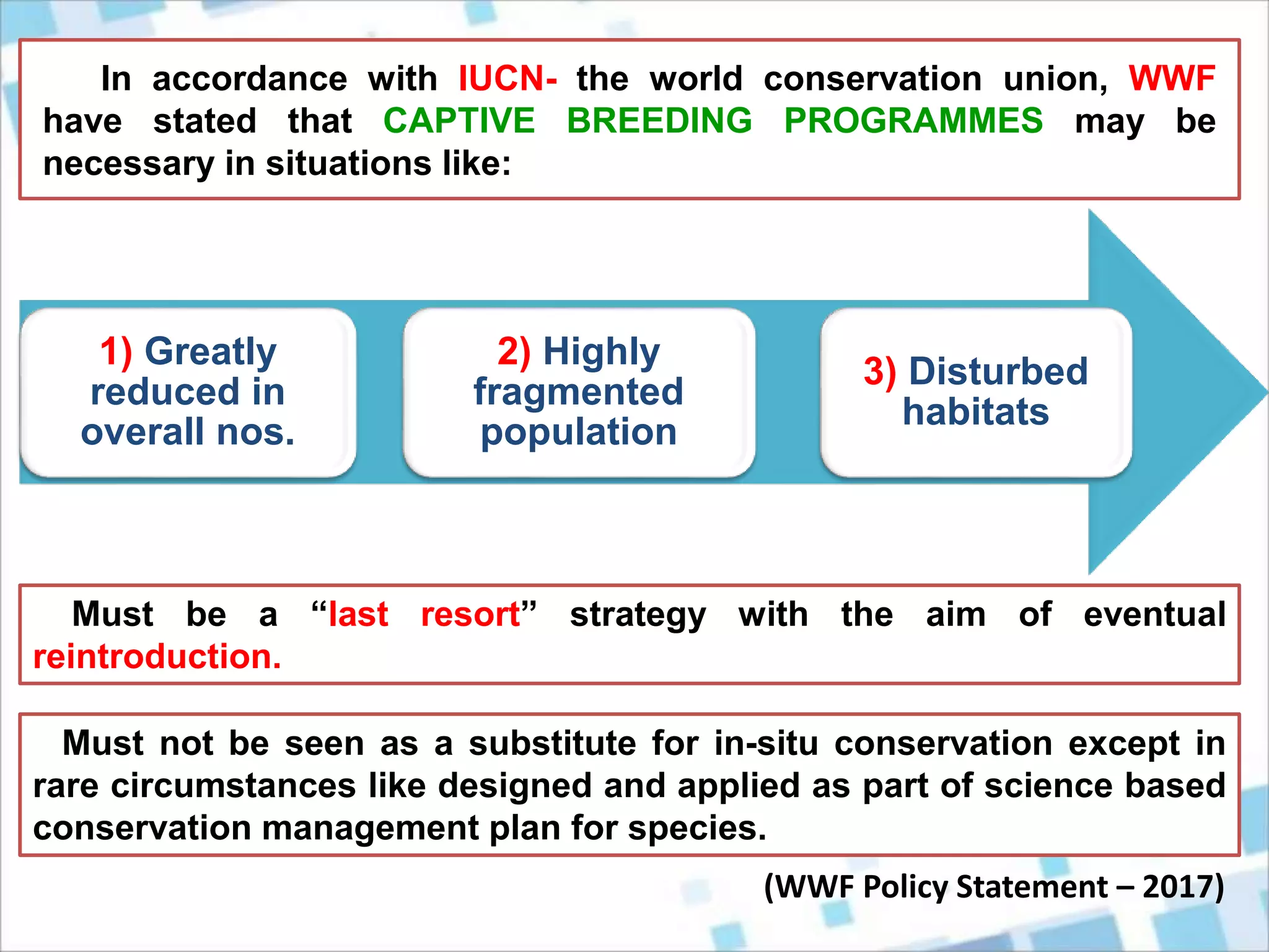 Captive Breeding: Genetic and Demographic Management | PPT | Zoos ...