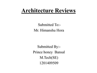architecture review software | PPT