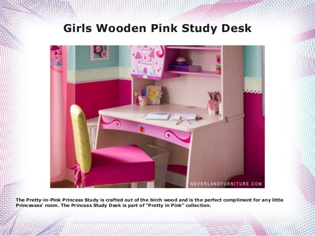 pink desk for girls