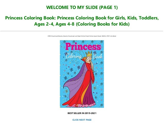 Download Best Pdf Princess Coloring Book Princess Coloring Book For Girls