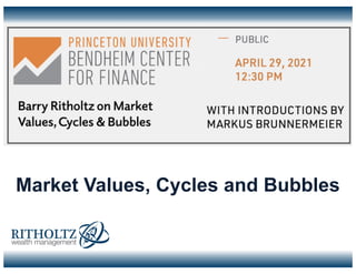Market Values, Cycles and Bubbles
 