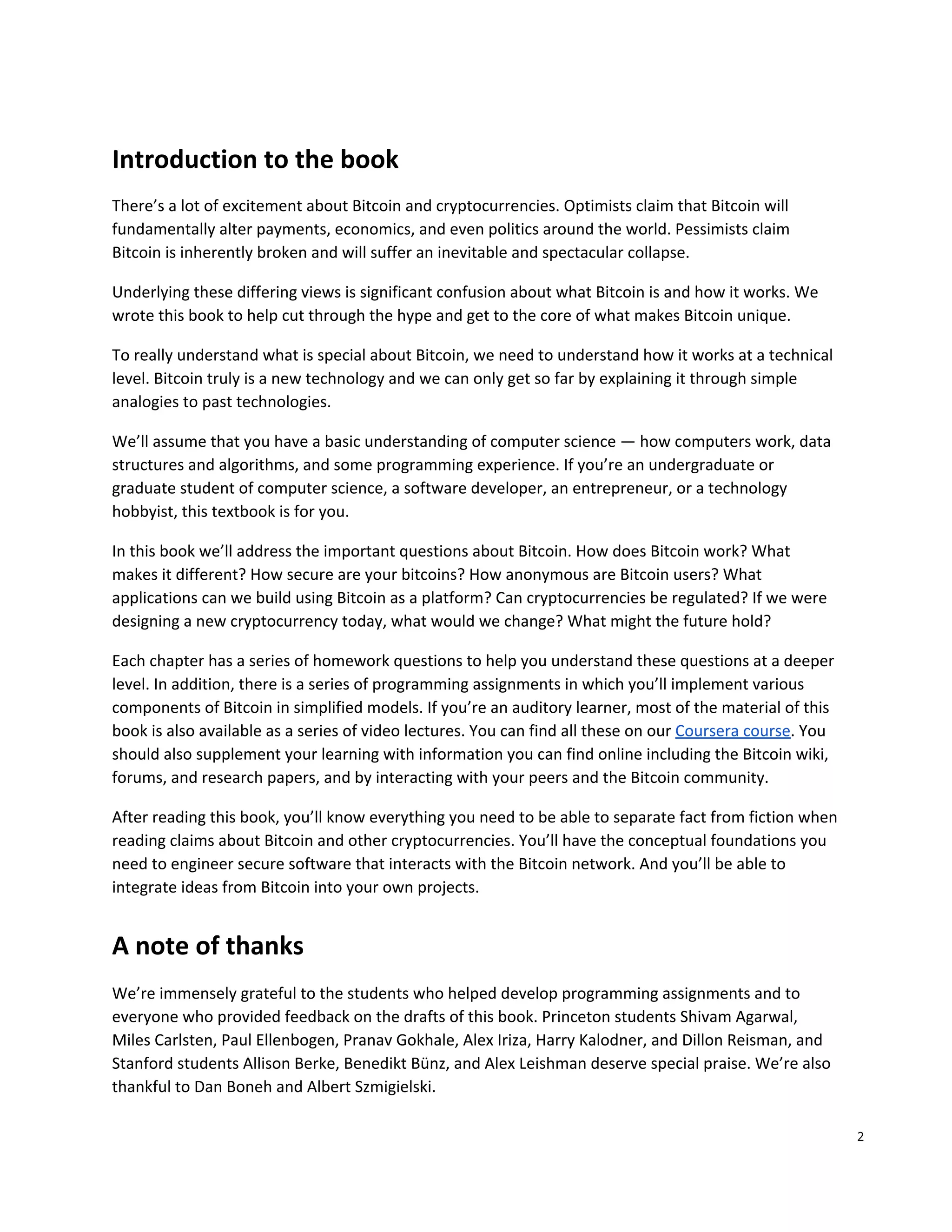 Bitcoin and Cryptocurrency Technologies | PDF