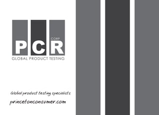 PCR Corp official brochure 2016