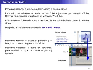 Importar imágenes (2) Si la imagen está en Internet, tendremos que guardarla antes haciendo click con el botón derecho encima y seleccio nar “ Guardar imagen como... ”. 