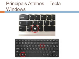 Principais Atalhos – Tecla
Windows
 