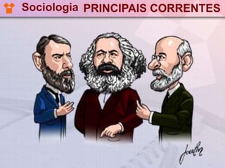 Sociologia PRINCIPAIS CORRENTES
 