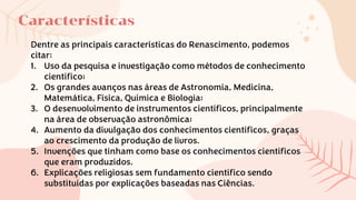 Principais descobertas científicas do período do renascimento e do ...
