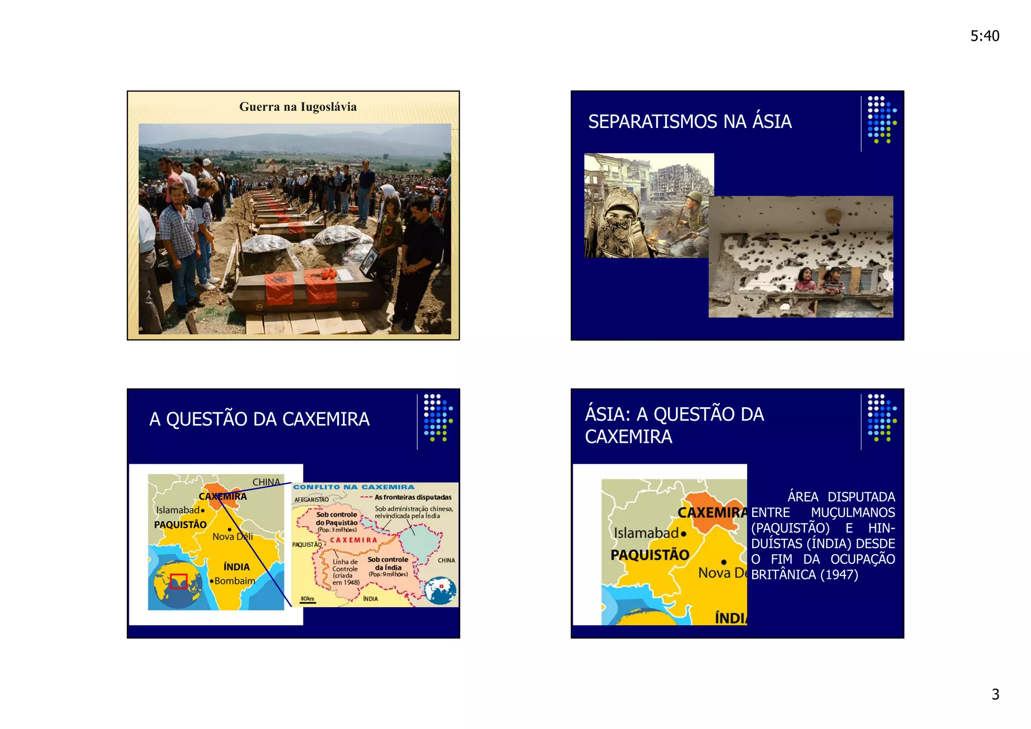 Principais zonas conflitos no mundo | PPT