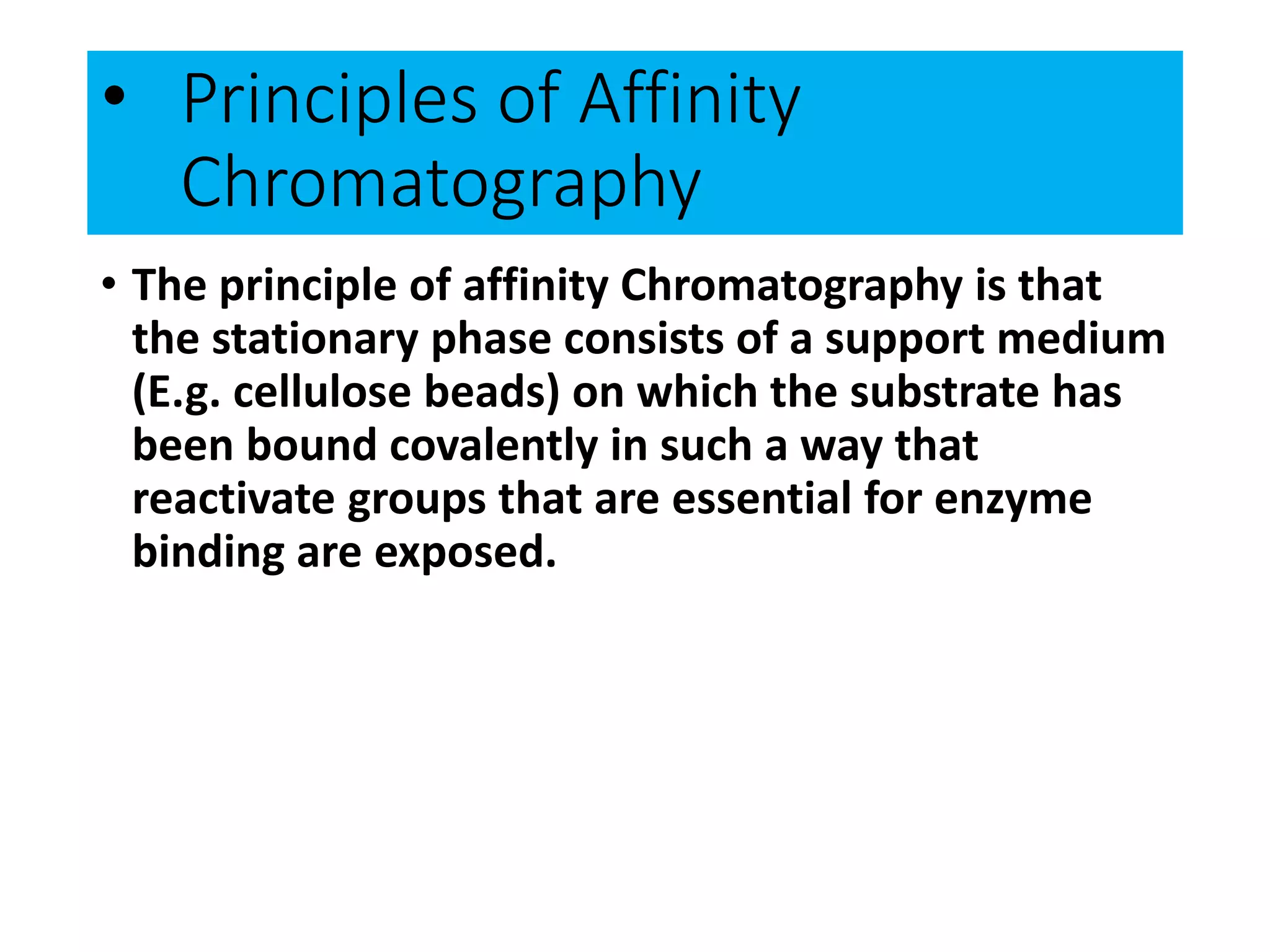 Principal and aplication of chromatography | PPTX