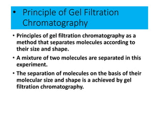 Principal and aplication of chromatography | PPTX
