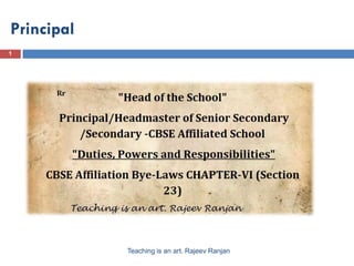Principal Head Teacher Headmaster Duties Power And Responsibilities …