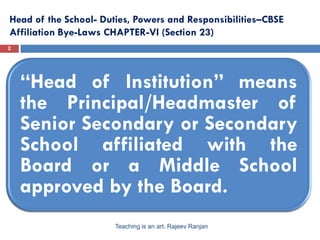 Principal Head Teacher Headmaster Duties Power And Responsibilities …