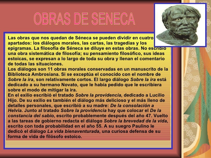 Biografia De Seneca Y Sus Obras