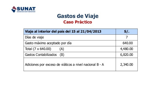 gastos de viaje