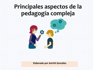 Principales aspectos de la
pedagogía compleja
Elaborado por Astrith González
 