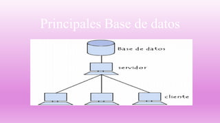 Principales Base de datos
 
