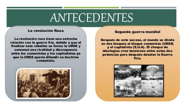 Principales conflictos de la guerra fría
