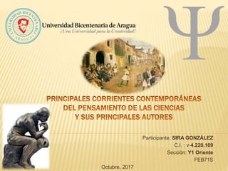 Participante: SIRA GONZÁLEZ
C.I. : v-4.220.109
Sección: Y1 Oriente
FEB71S
Octubre, 2017
 