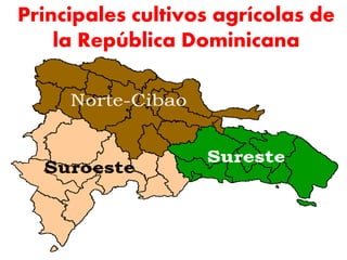 Principales cultivos agrícolas de
la República Dominicana
 