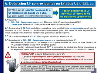 Principales deducciones en el IRPF | PDF