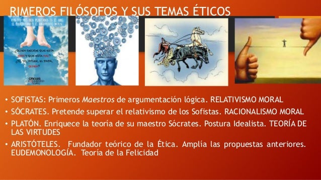 Principales filósofos y temas éticos