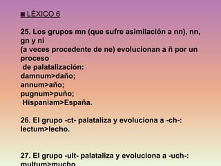 Principales normas de evolución fonética | PPTX