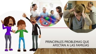 PRINCIPALES PROBLEMAS QUE
AFECTAN A LAS FAMILIAS
 