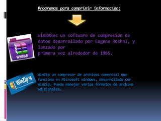 Principales programa y software utilizados | PPTX