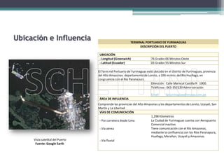Ubicación e InfluenciaVista satelital del PuertoFuente: Google Earth
