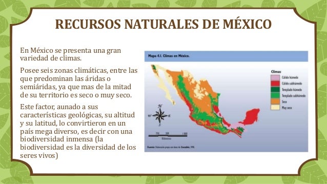 Que Tipos De Recursos Naturales Existen En Mexico