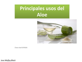 Principales Usos del Aloe Clase nivel EXTASIS Jose.Malfoy.Black 