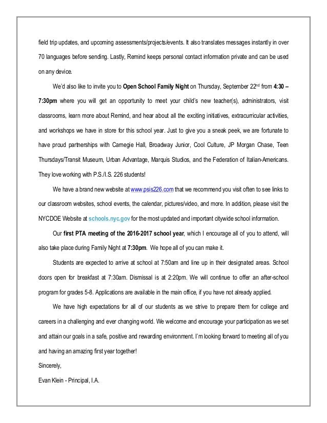 new teacher welcome letter