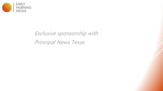 Exclusive sponsorship with
Principal News Texas
MAKING SENSE
OF ABUNDANCE
 