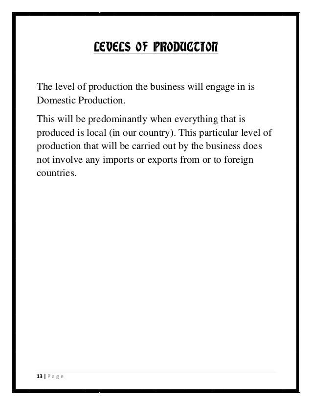 Principal of business