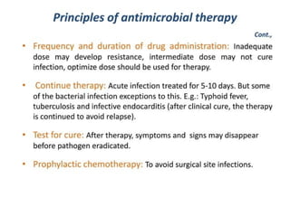 Principal of chemotherapy & Antimicrobial agentspptx | PPTX